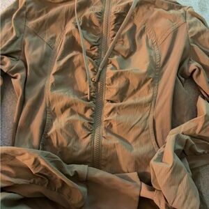 Lululemon Athletica Tan Bomber Jacket